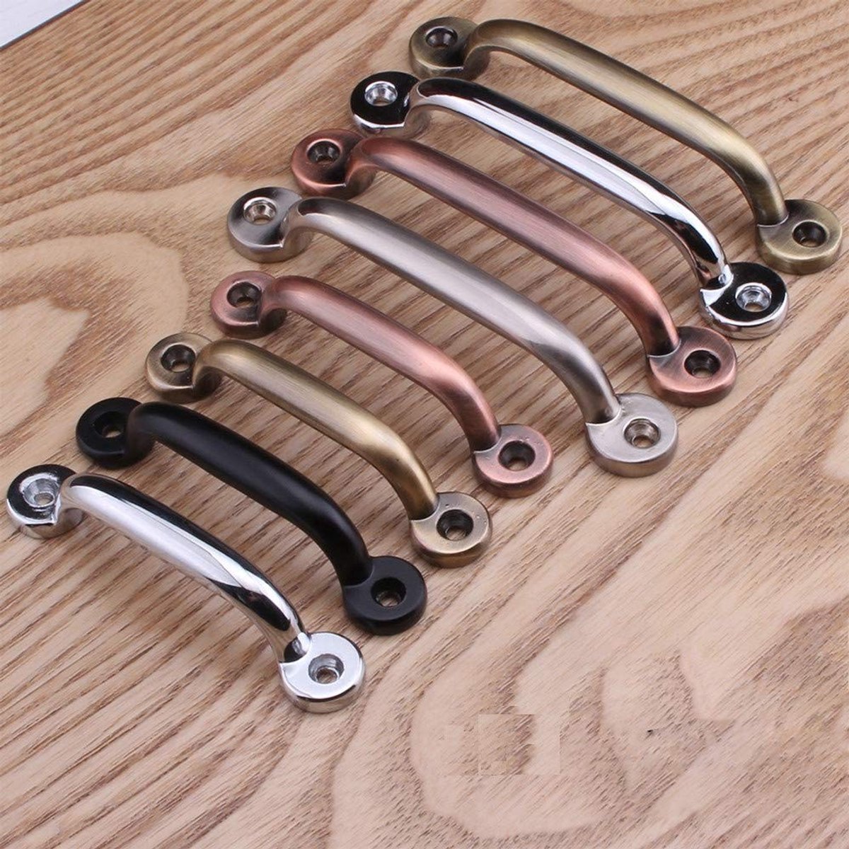 Dailygoods- Ladegrepen Goud - Aluminiumlegering - Trekgrepen - Kastdeur - Boogvorm - Eenvoudig te installeren - Duurzaam design - Meubelgrepen