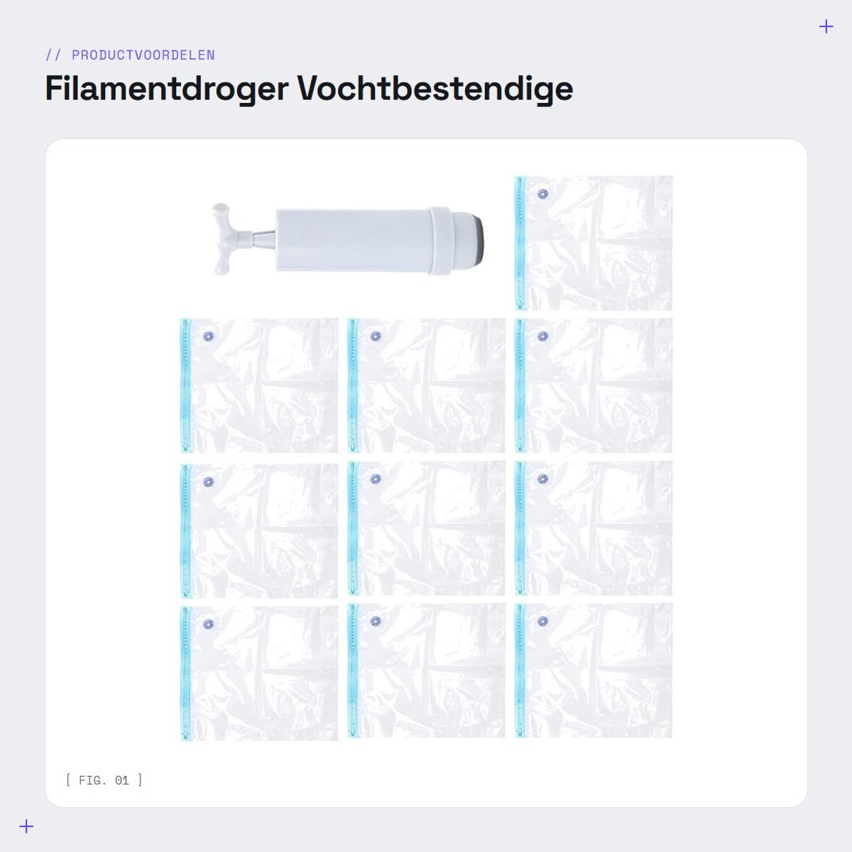 Dailygoods- Filamentzakken Vochtbestendig - Vacuümzakken met Pomp - Herbruikbaar - Hoogwaardig Plastic - Energiebesparend - Geschikt voor Voedsel