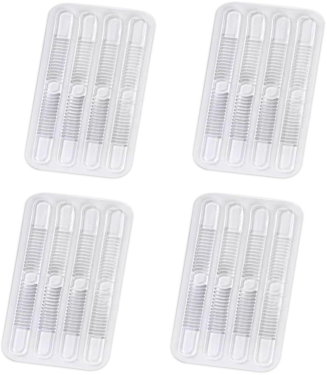 Dailygoods- Hielclips 16 Stuks - Hielbescherming - Hielkussentjes voor Schoenen - Transparante Schoeninlegzolen - Anti-slijtage - Comfortabel en Onzichtbaar - Hielkussens