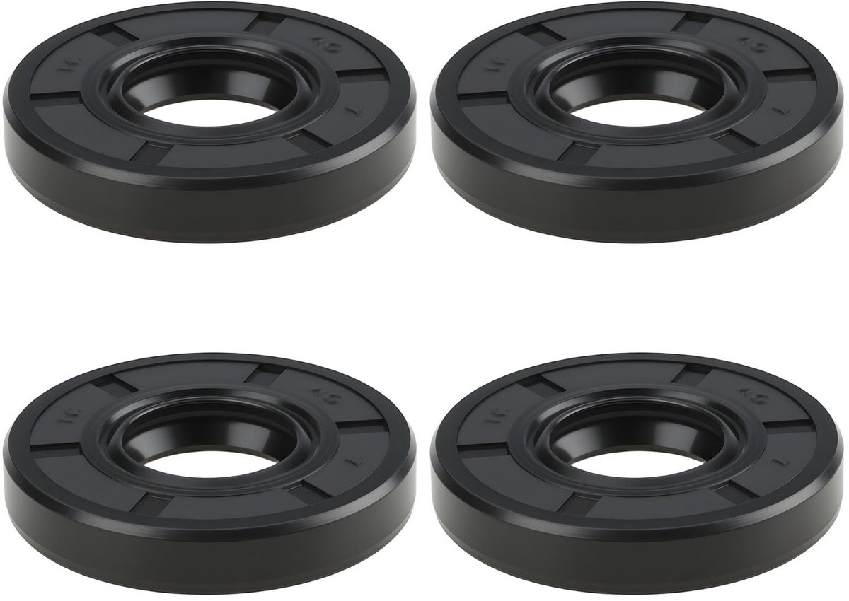 Dailygoods- Lipseal 17x40x7mm - 4 Stuks - Afdichtingskit - Oliebestendig Rubber - Compatibel met MTD/Cub Cadet - Vermindert Slijtage - Afdichtring