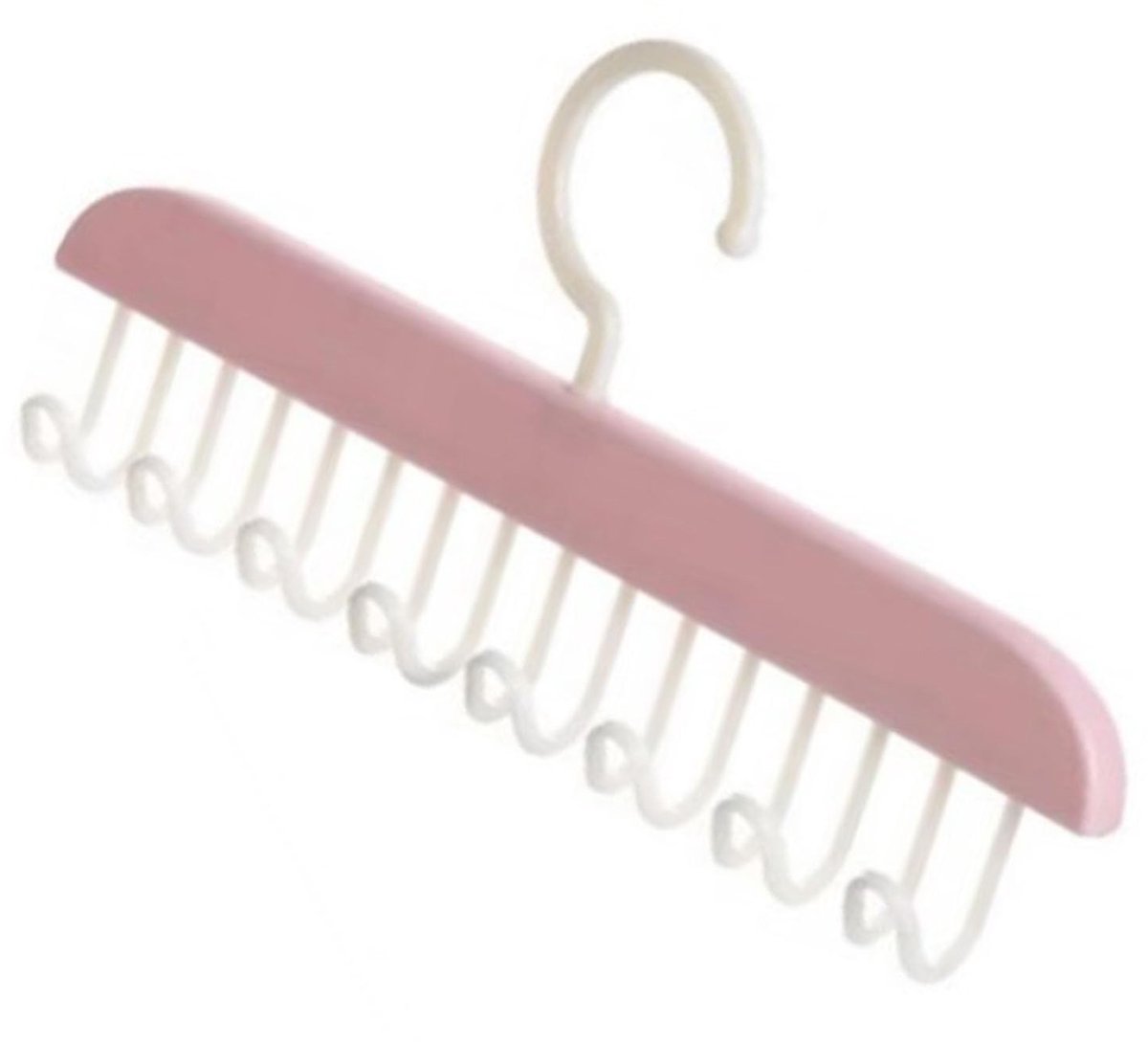 Dailygoods- Bh-hanger Ruimtebesparend - Tanktophanger - Antislip Houder - Kledingorganizer - Stevig Plastic - Ideaal voor BH's/Sjaals - Kledinghanger