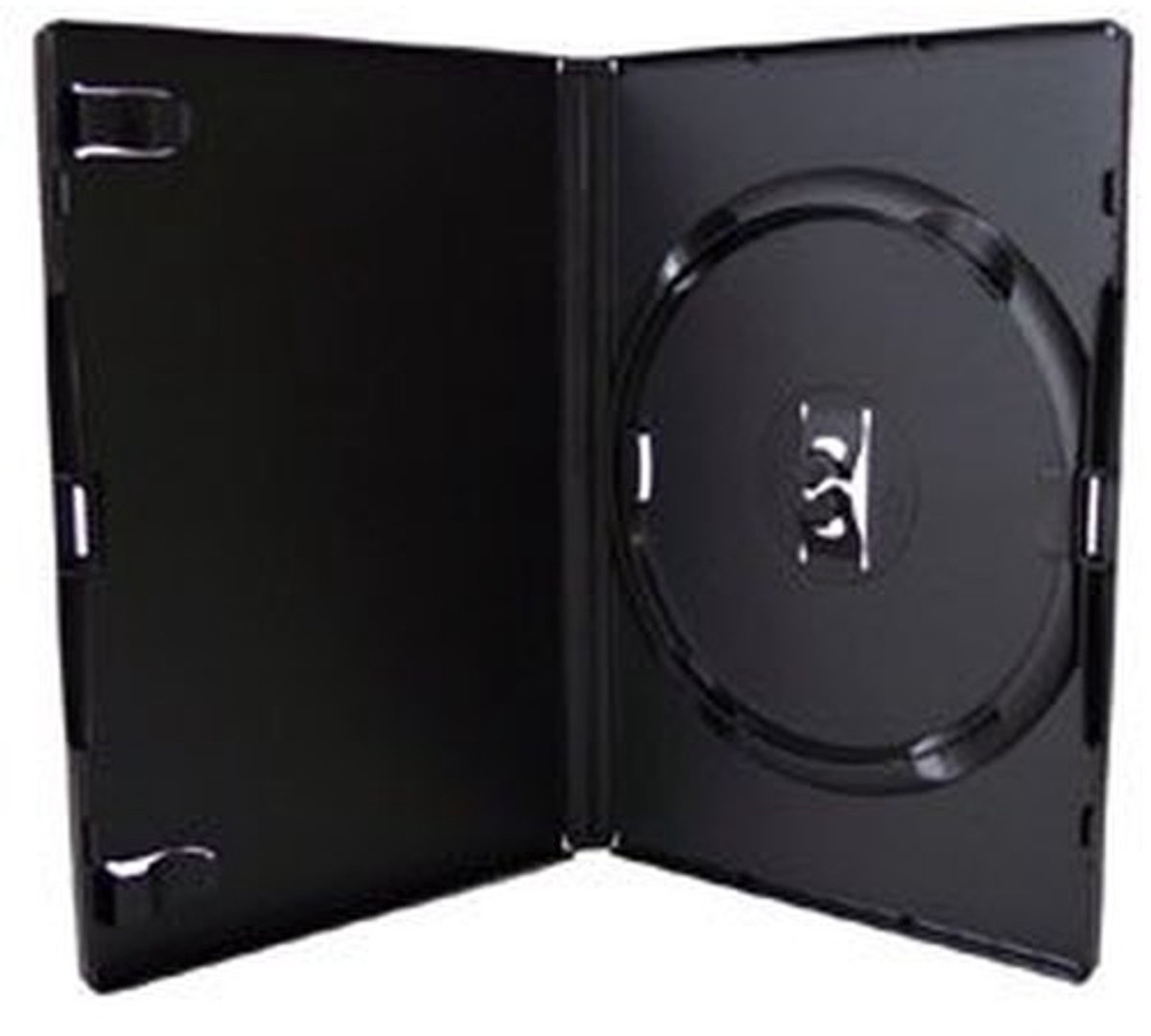 Dailygoods- DVD Hoesjes 14mm Ruggegraat - Zwarte Hoesjes - Opbergsysteem - Pack van 10 - Houdt 1 Schijf - Originele DVD Hoes - Dvd Case