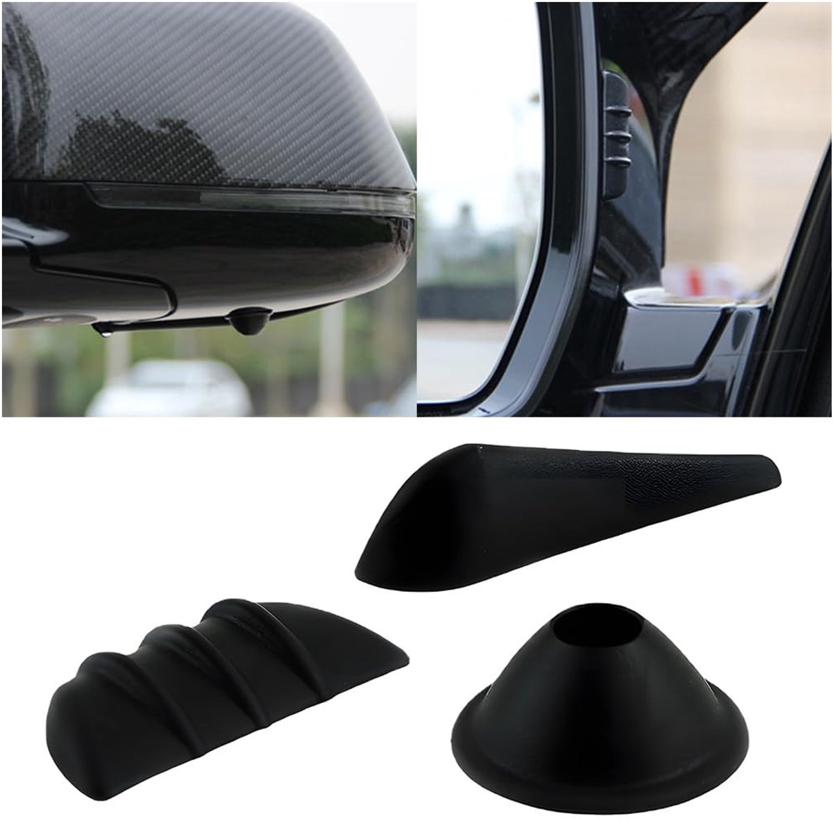 Dailygoods- Voorbumper Spoiler Universeel - Zwart Rubber