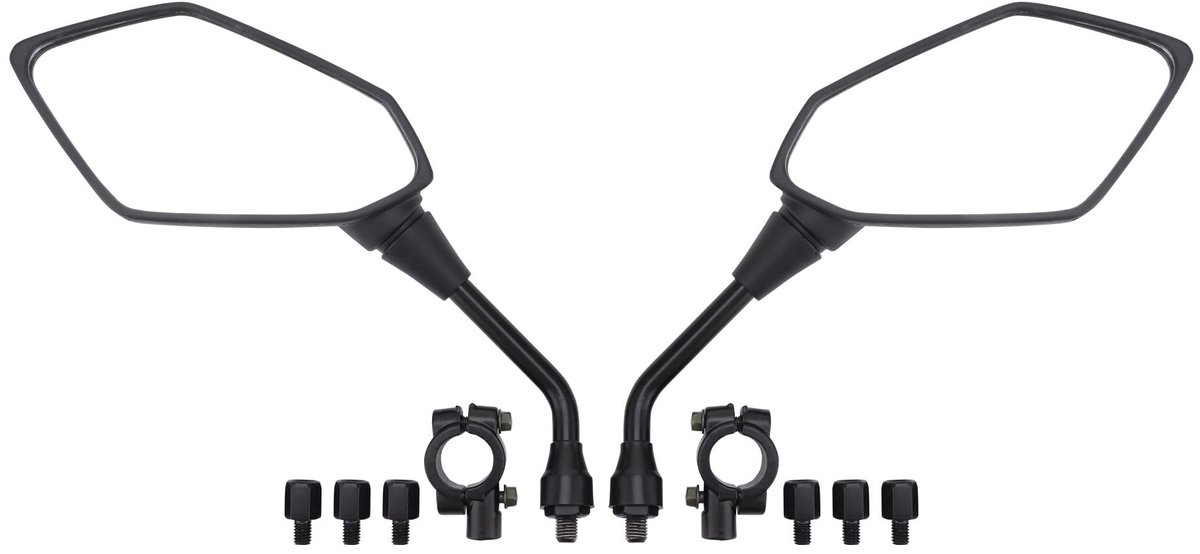 Dailygoods - Handlebar Risers 7/8" voor Motoren - 10mm Zijspiegel met M10 naar M8 Conversie - Set van 2