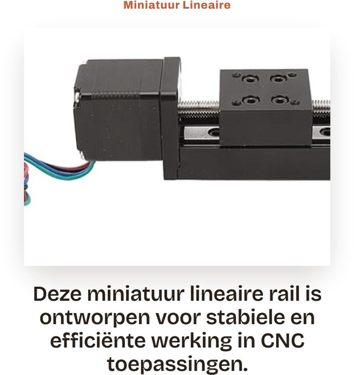 Dailygoods - Miniatuur Lineaire Rail voor CNC Routeronderdelen