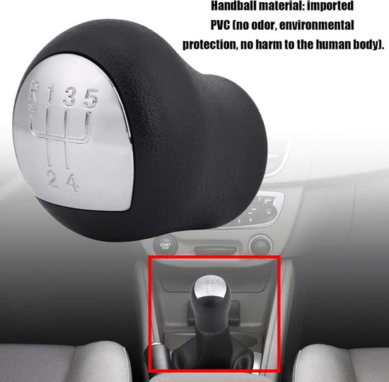 Versnellingspook Knop - Schakelknop Auto - Interieur Upgrade - Ergonomisch Ontwerp - 6 cm Hoog - Zwart — afbeelding 3