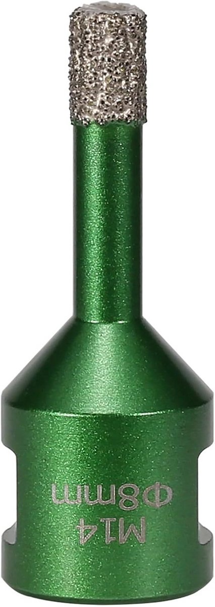 Diamant Boor - Gatzag Tegel - Hard Materiaal Boren - Vacuüm Gesoldeerd - 8mm Diameter - Groen