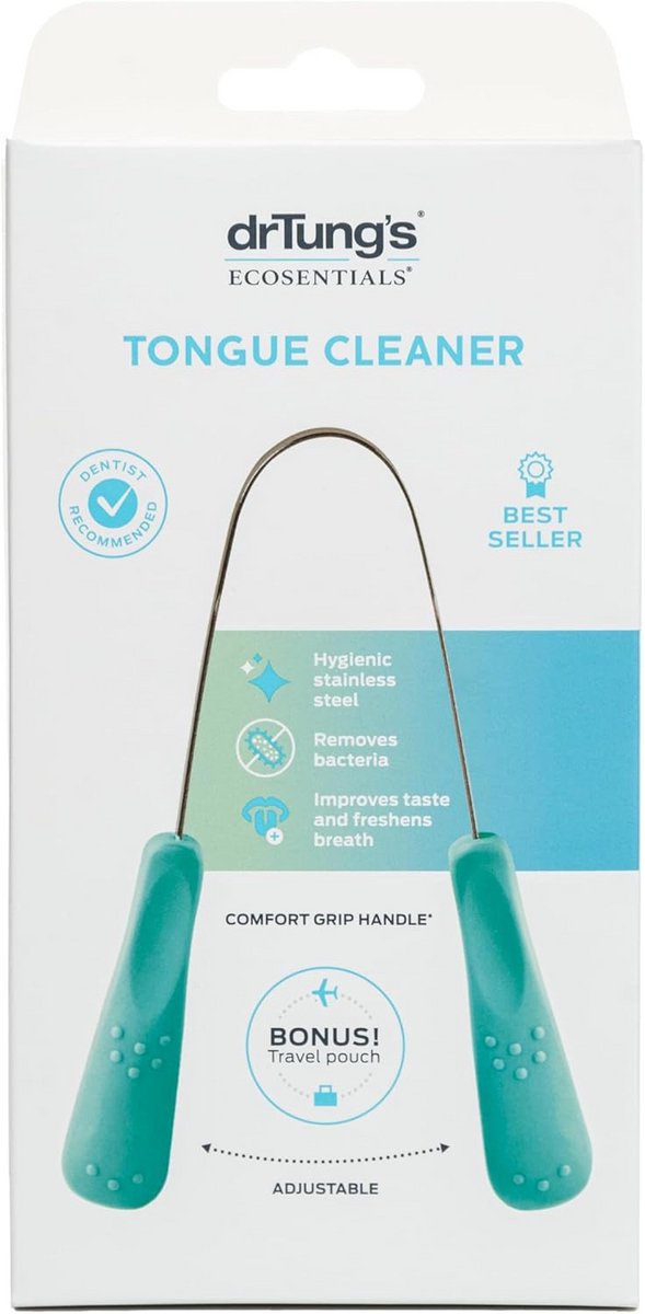 Roestvrijstalen tongreiniger - Mondverzorging tool - Frisse adem - Verwijdert bacteriën - 12.7 cm - Variërend