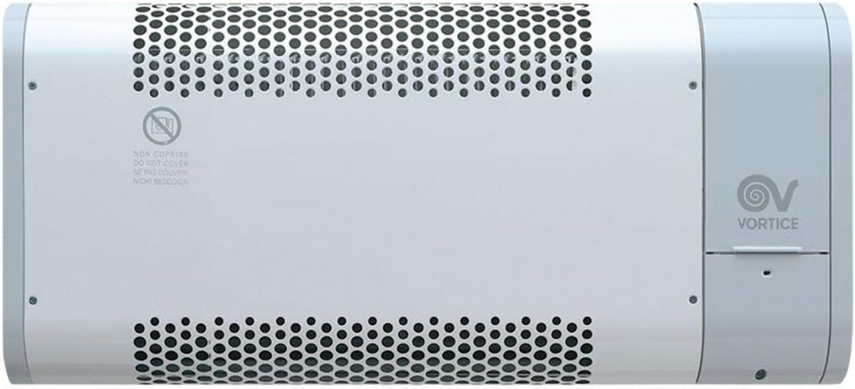 Wandverwarming met Timer - Elektrische Radiator - Snelle Verwarming - Instelbare Wattage - 1000 Watt - Grijs
