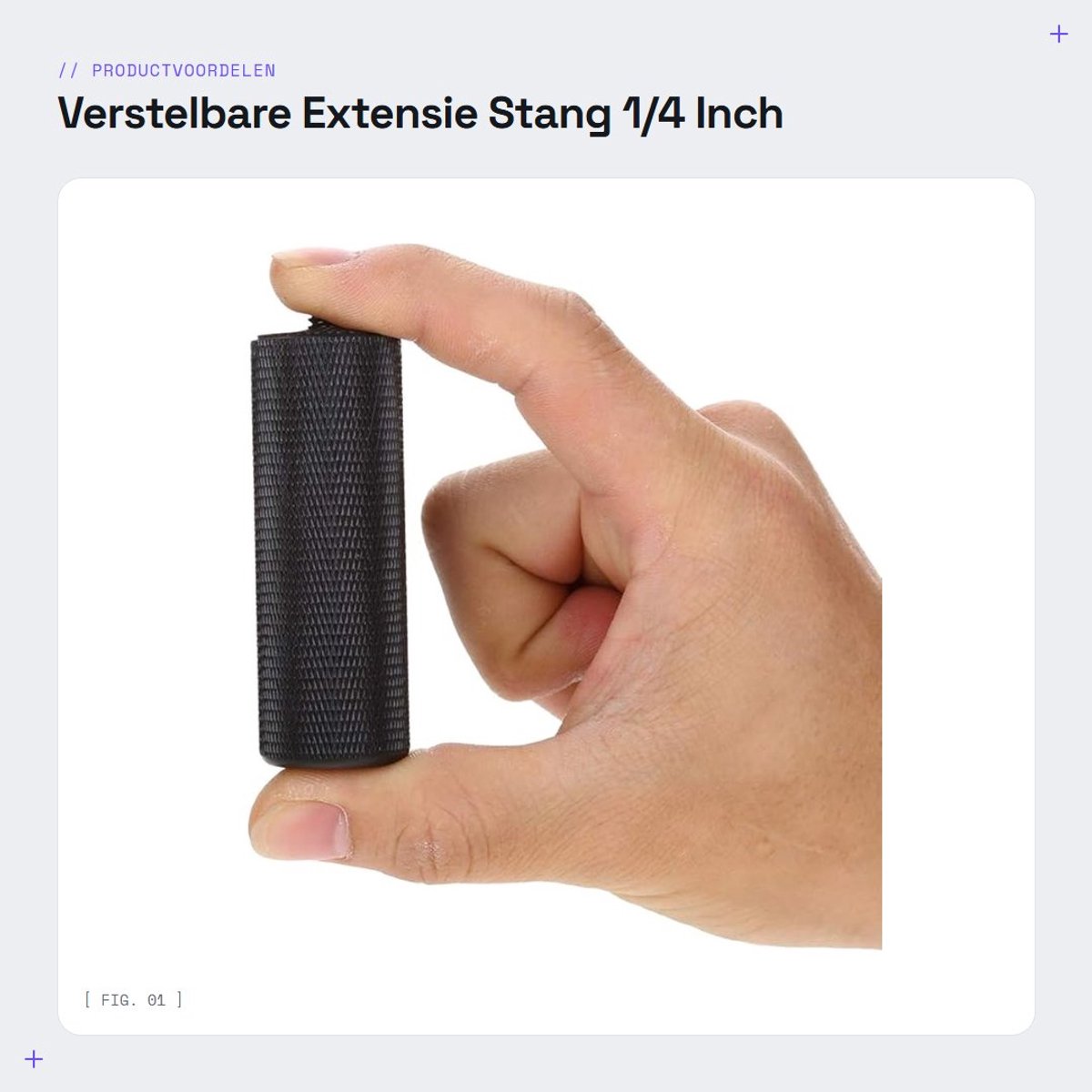 Dailygoods- Verlengstang Verstelbaar - Rubber Beklede Telescoopstang - 1/4 Inch Schroef - Lichtgewicht - Duurzaam - Hoogwaardig Metaal - Camera Verlengstang