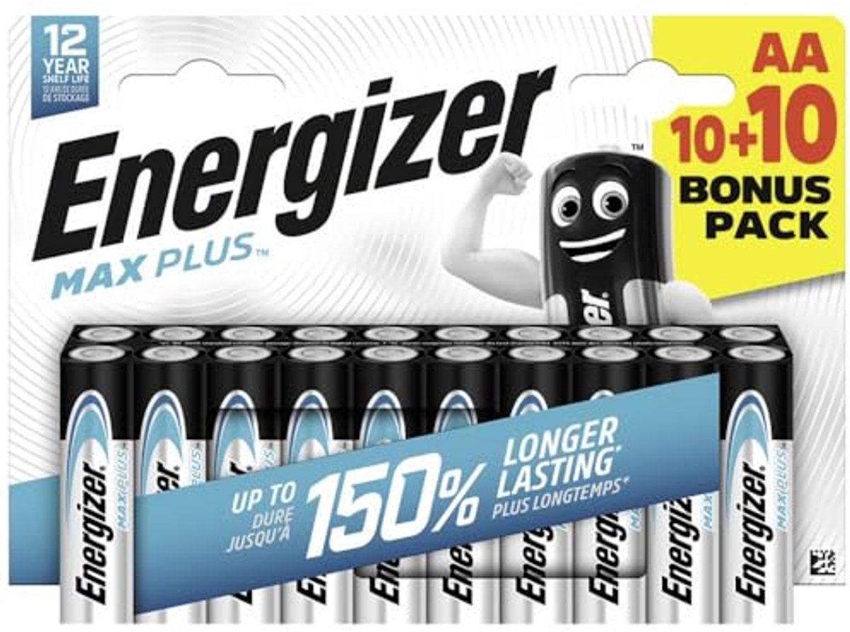 Batterijen AA - Alkaline Mignon - Apparaten Voeden - Duurzaam en Robuust - 20 Stuks - Zilverkleurig