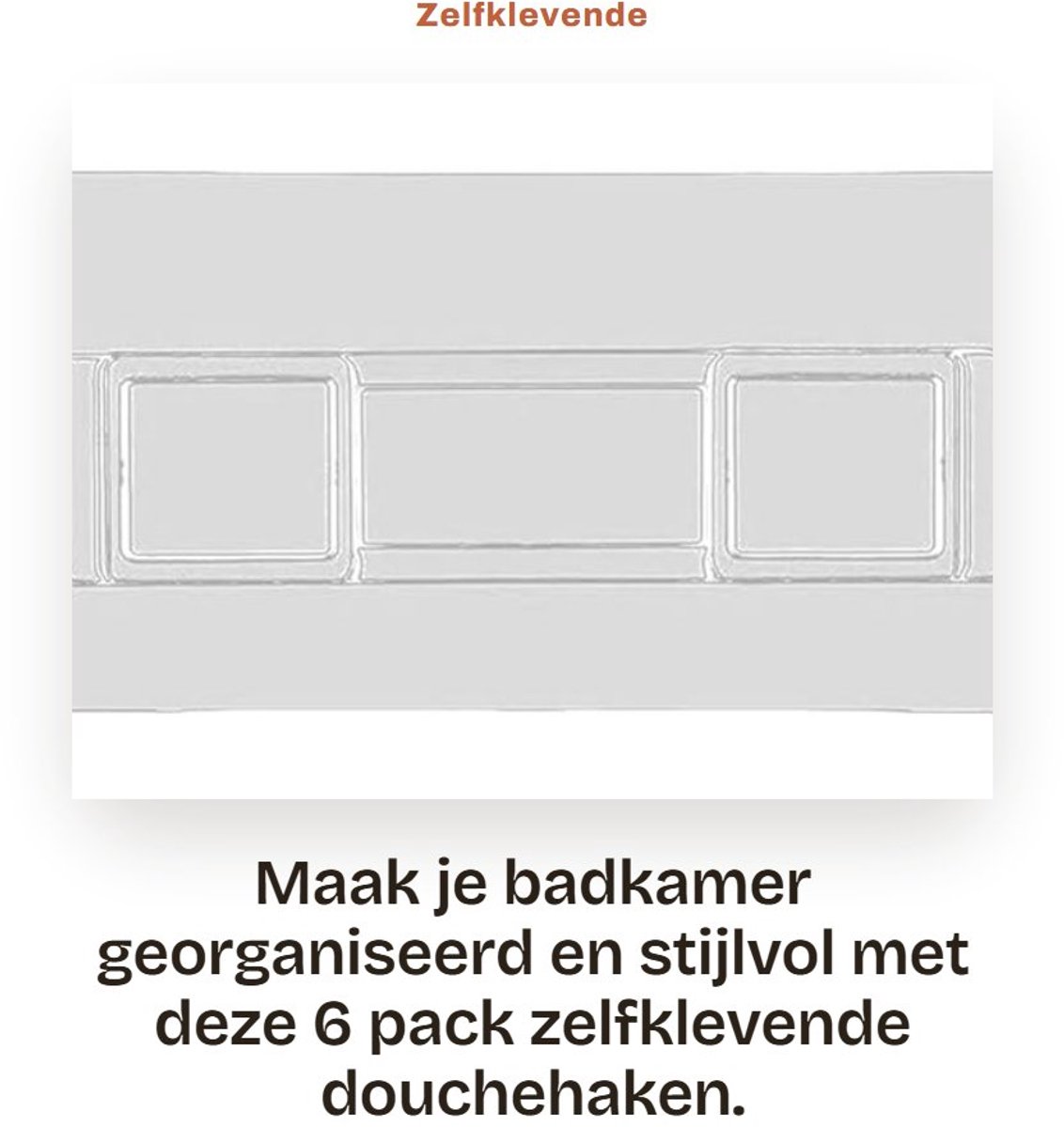 Dailygoods- Douchecaddy - Sterke Zelfklevende Wandhaken - Waterdichte Wandhaken - Geen Boren Nodig - Geschikt voor Badkamer - Eenvoudige Installatie - Wandhaak