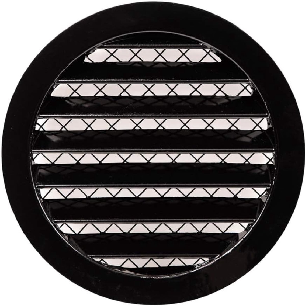 Ventilatierooster Rond - Afdekking Ventilatie - Ventilatie Beveiligen - Bescherming Tegen Ongedierte - 160mm Diameter - Zwart