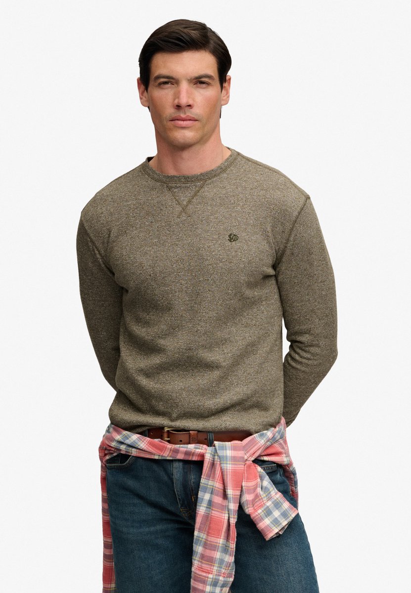 Superdry Trui Classic Slub Waffle Top M6010973a 9ae Mannen Groen
