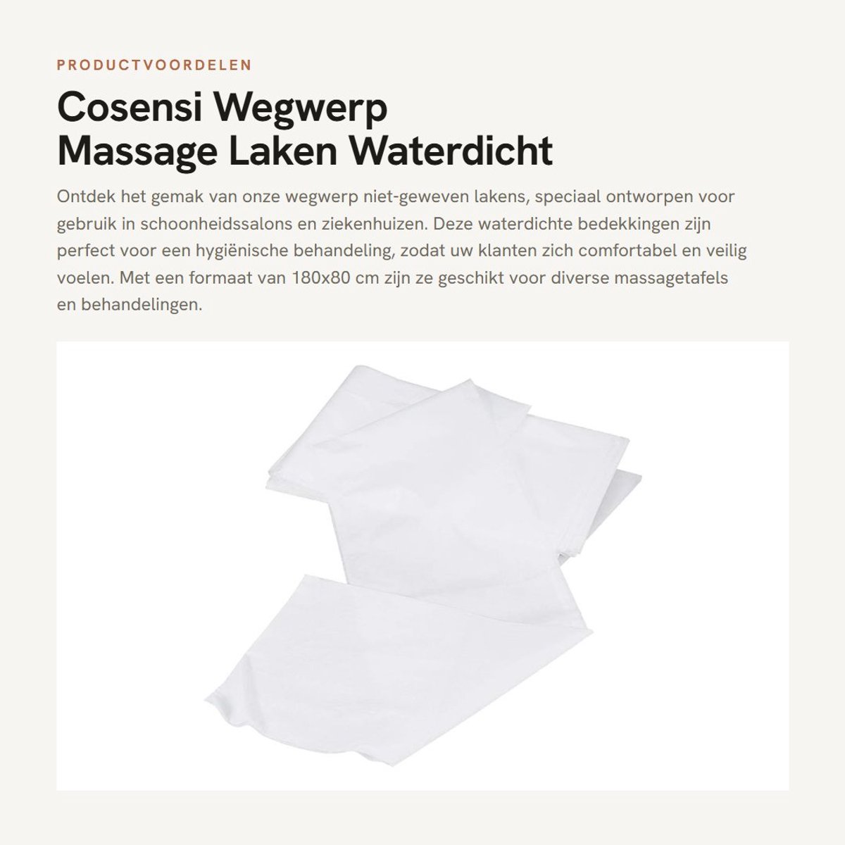 Dailygoods- Wegwerp Laken 10 Stuks - Waterdicht - Niet-geweven - Hygiënisch - Zacht - Afmetingen 180 x 80 cm - Bedtafelhoes