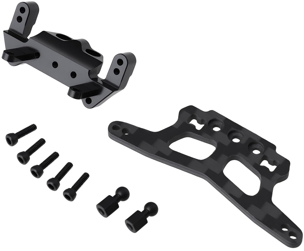 Dailygoods- Shock Tower Carbon Fiber - Voor Losi Micro-B 1/24 Buggy - Voor Losi Micro-T 1/28 - Schokbestendig - Eenvoudige installatie - Hoge betrouwbaarheid - RC Schokdemper