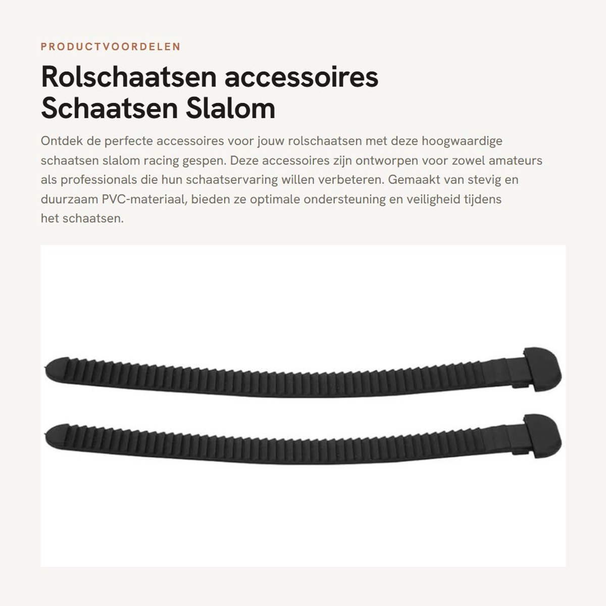 Dailygoods- Rolschaatsen Accessoires 2 Stuks - Slalom Racing Gesp/Riem - Sluiting/Strap - PVC - Lichtgewicht - Draagbaar - Schaatsaccessoires