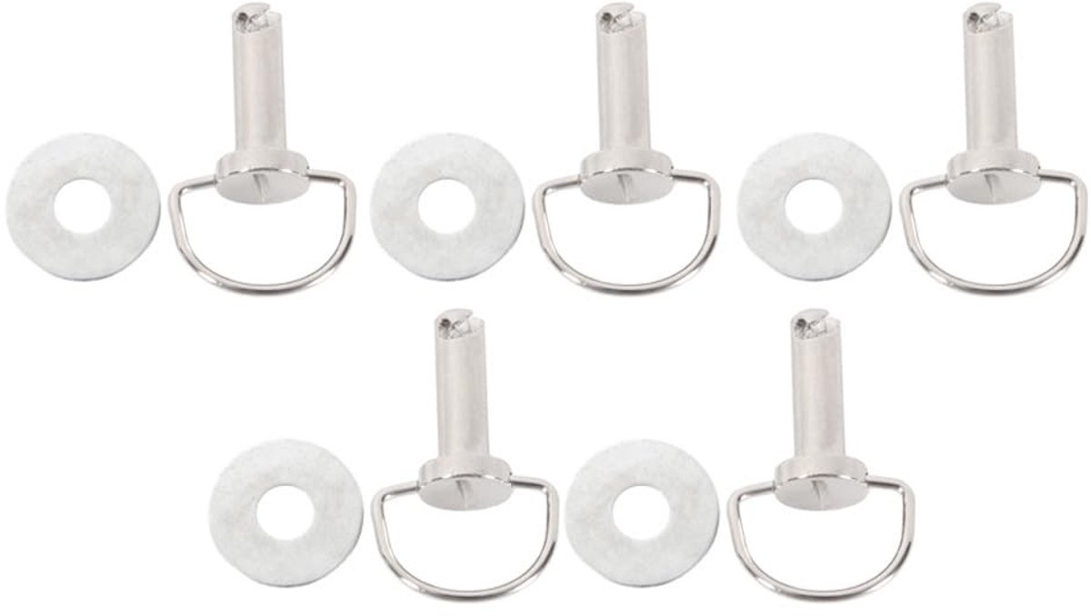 Dailygoods- Zadeltas Bevestigingspin M8x30mm - Bevestigingsset Schaduwdoek - D-ringschroeven - Platte Sluitringen - Geschikt voor Harley-modellen - IJzer Vernikkeld