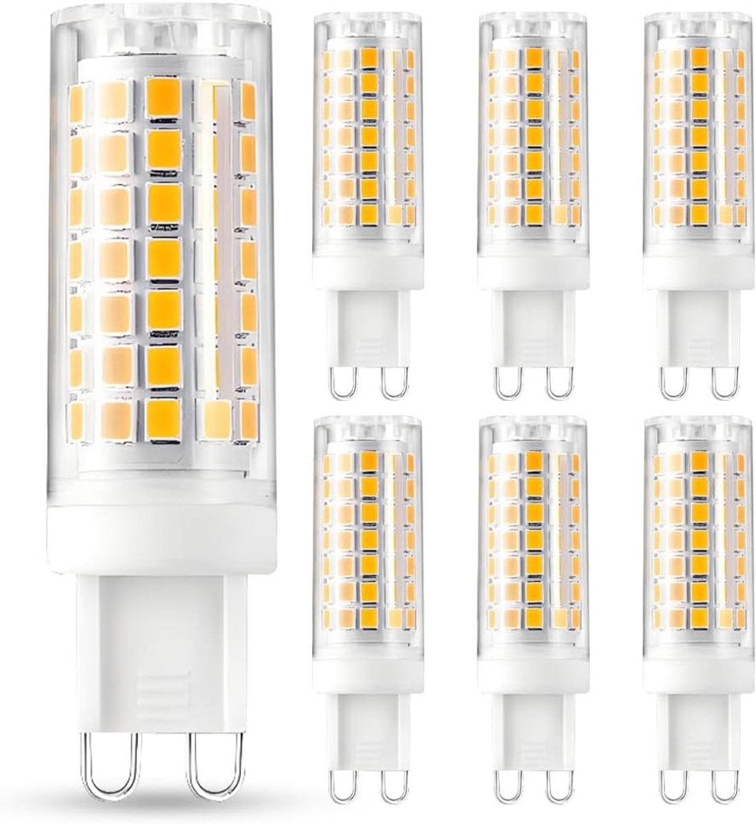 Ledlamp G9 - Gloeilamp - Verlichting - Flikkervrij - 6 stuks - Warmwit