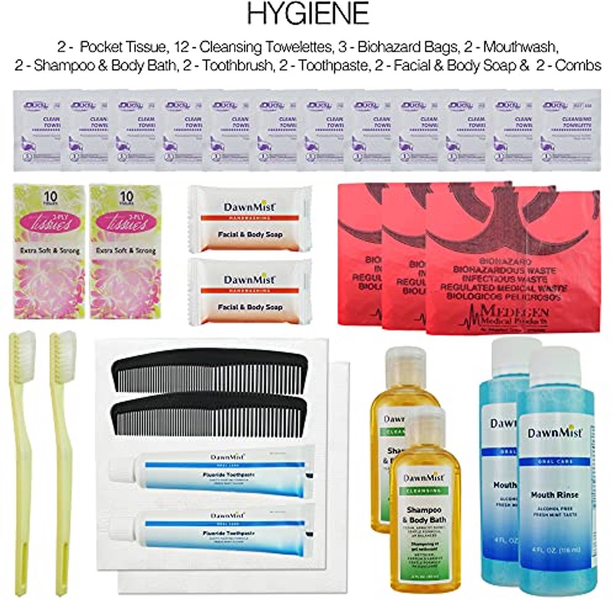 Noodpakket 2 Personen - Survival Kit - Voorbereiding Rampen - 3 Dagen Voorziening - Rugzak - Multicolor