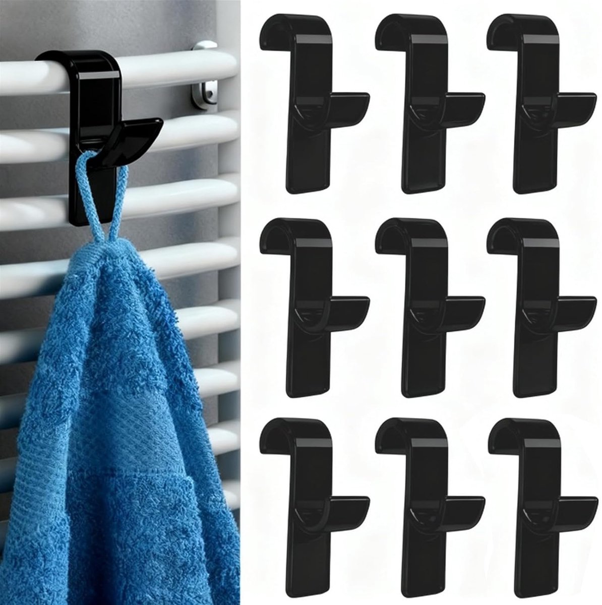 Radiator Haken - Handdoekhouders Verwarming - Badkamer Organisatie - Eenvoudige Montage -