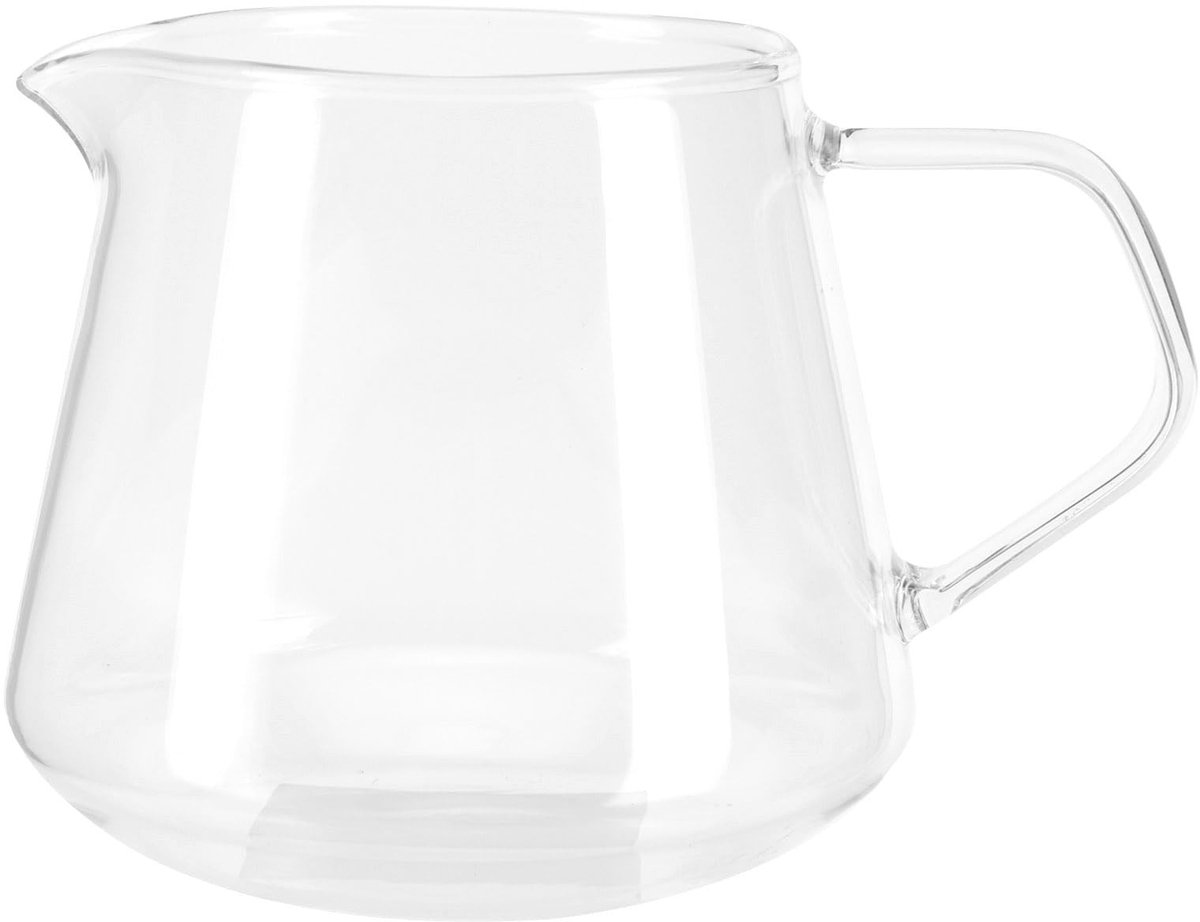 Dailygoods- Drinkbeker 400 ml - Hoog Borosilicaatglas - Transparant - Vaatwasserbestendig - Handvat - Lichtgewicht - Mok