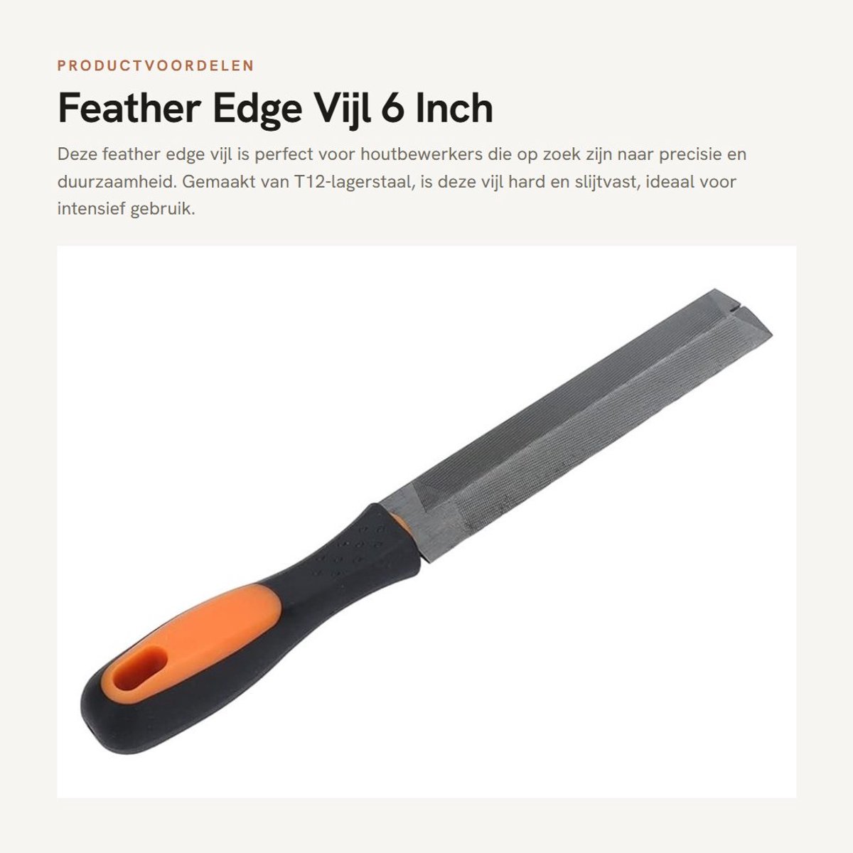 Dailygoods- Vijlen Hard en Slijtvaste T12-Lagerstaal - Vijl met TPR-Handvat - Sneller Snijden - Praktische Aanpassing - Ergonomische Grip