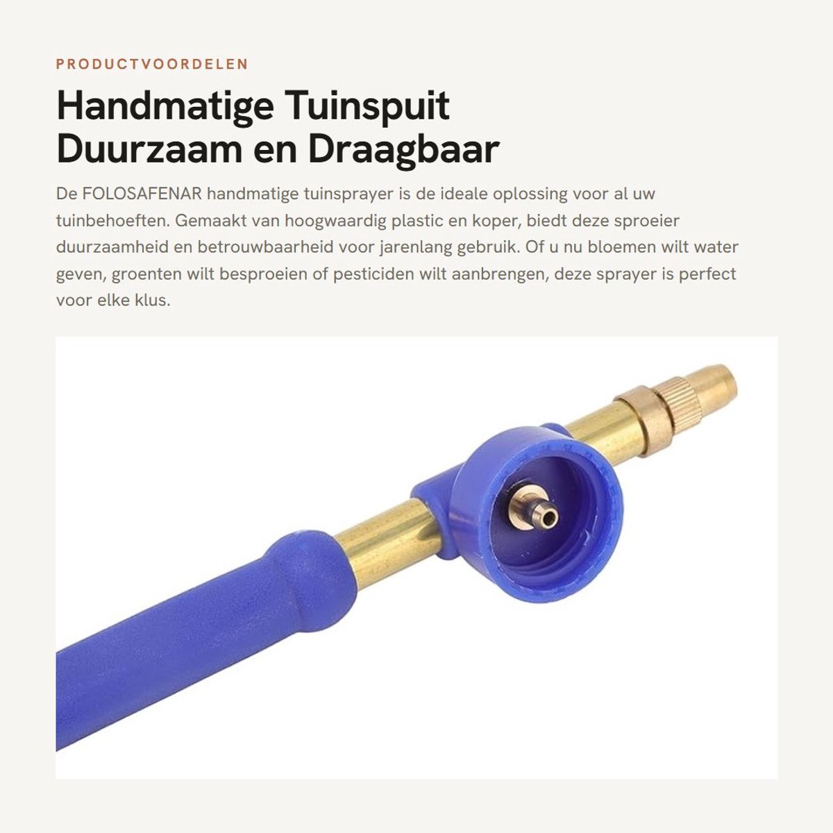 Dailygoods- Tuinspuit Duurzaam - Drukspuit - Handmatige Tuinspuit