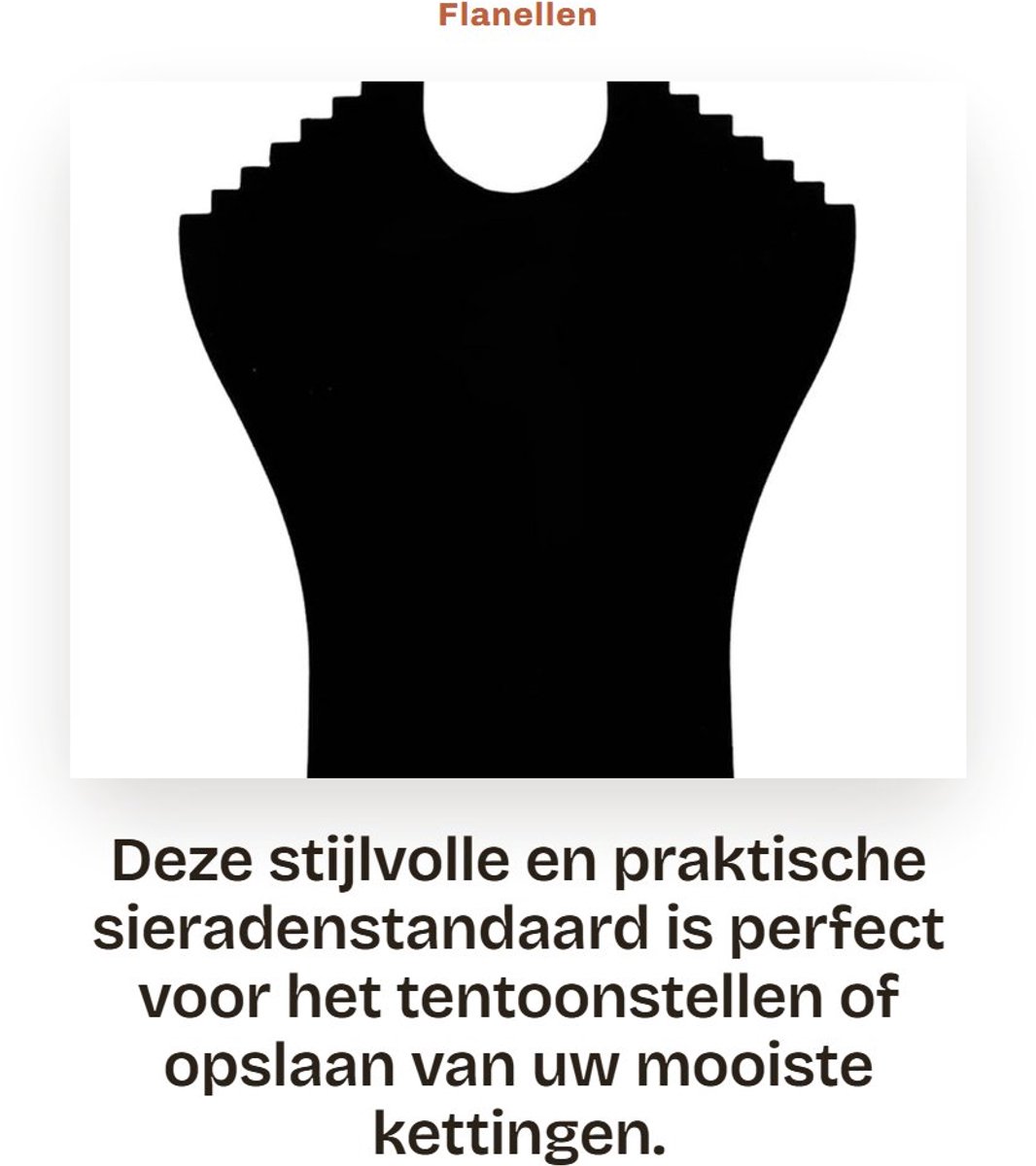 Dailygoods- Sieradenhouder - Flanellen Sieradenstandaard - 24 x 23 cm - Duurzaam - Beschermend - Exquisite Ontwerp