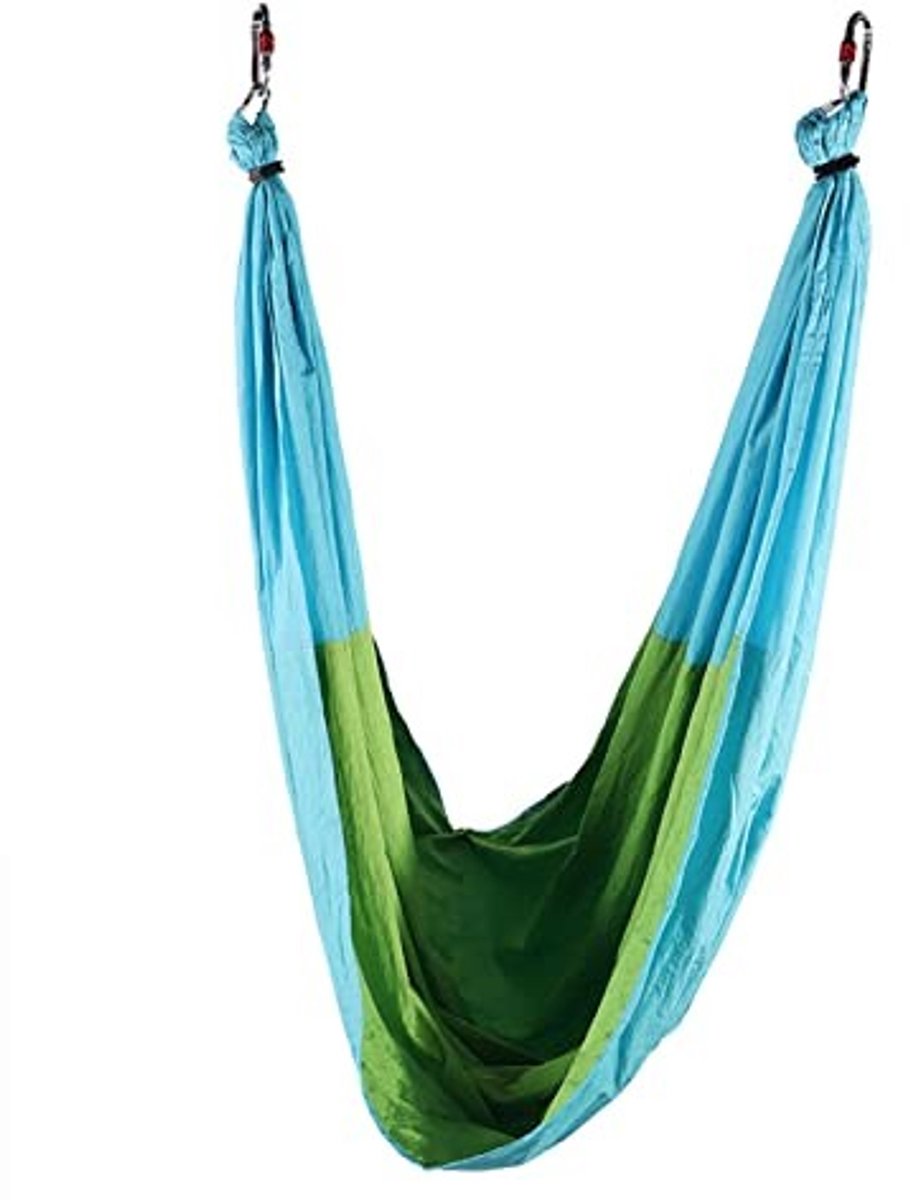 Dailygoods- Aerial Yoga Hangmat - Hoogwaardige Nylonweefsel - Ondersteunt 200 kg - Comfortabele Oefeningen - Veelzijdig Gebruik - Inclusief Riem met Handgrepen - Yoga Swing