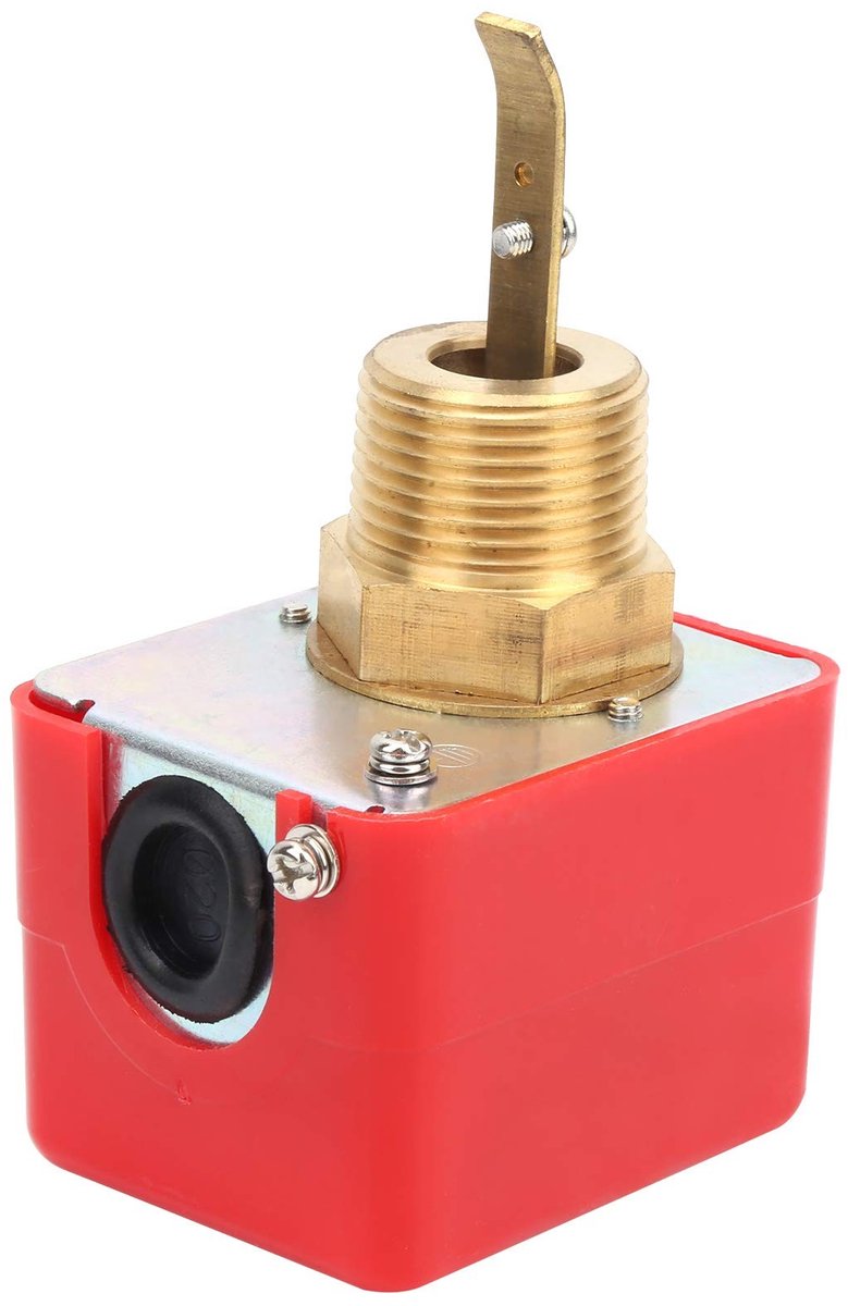 Dailygoods- Waterflow Switch - 1 Inch Paddle - Messing - AC220V 15A - 10 Bar - 100.000 Contactcycli - Flow Switch