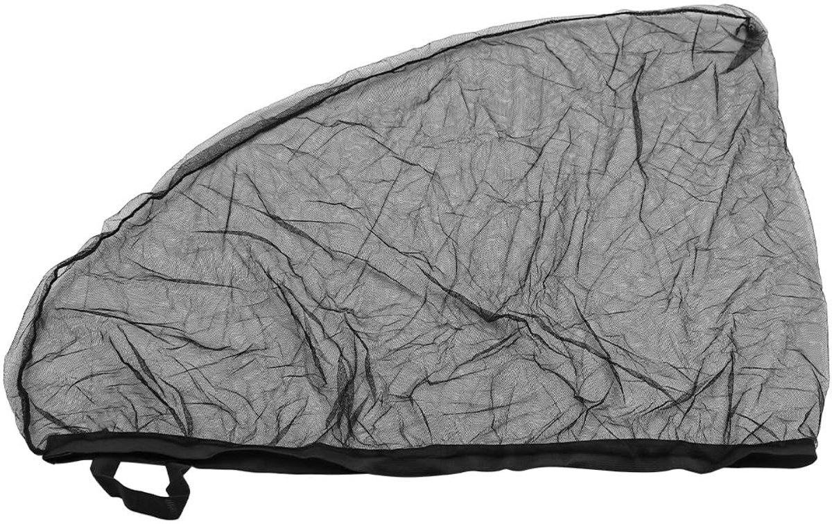 Dailygoods- Raamscherm UV-bescherming - Autoruiten - Gaas - Voor- en achtergordijnen - 43x60cm/48x65cm - Zwart, Tule - Autogordijnen