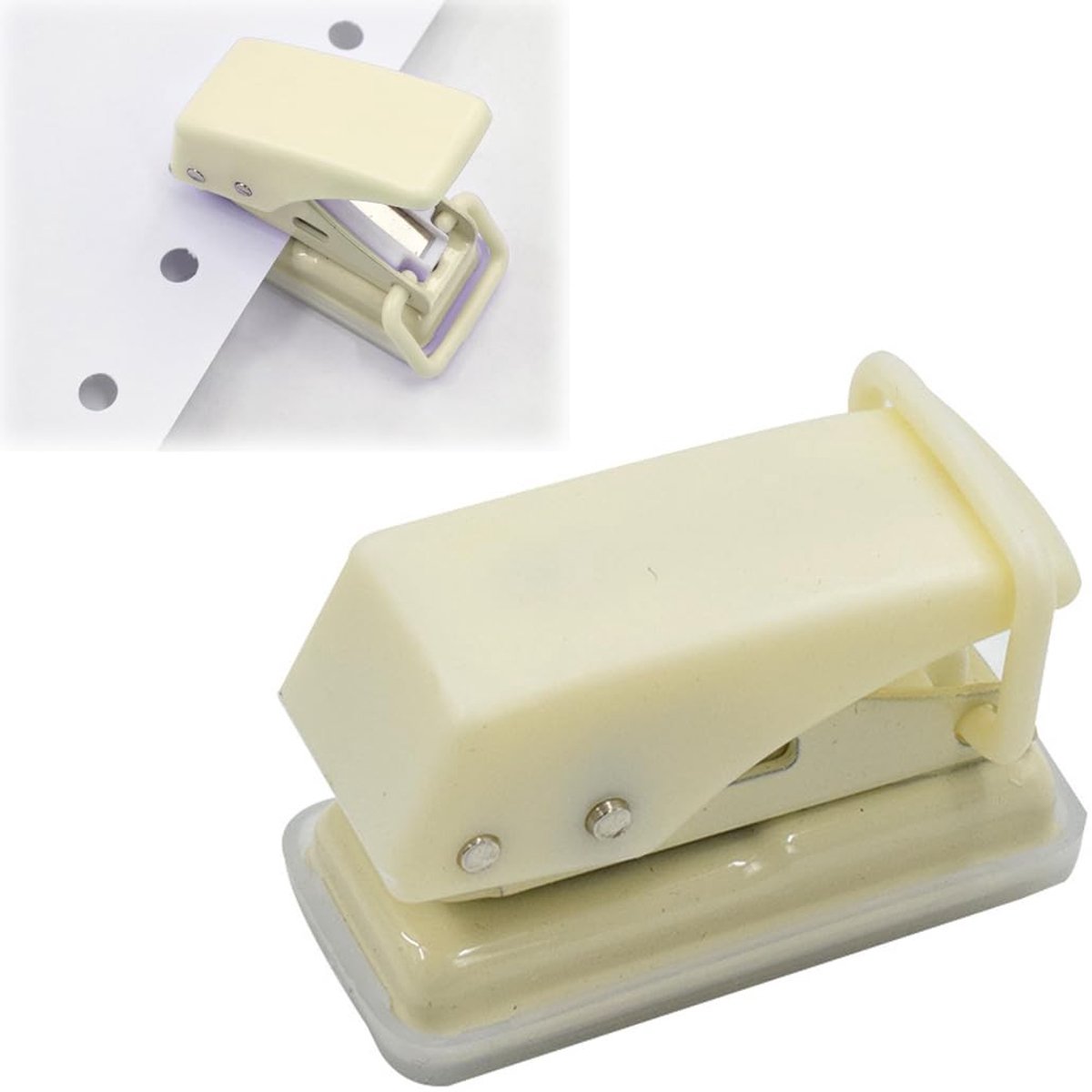 Dailygoods- Gatenpons Compact Design - Mini Perforator - Draagbare Handperforator - Voor Papier/Karton - Slagvast - Ideaal voor Fotoalbums