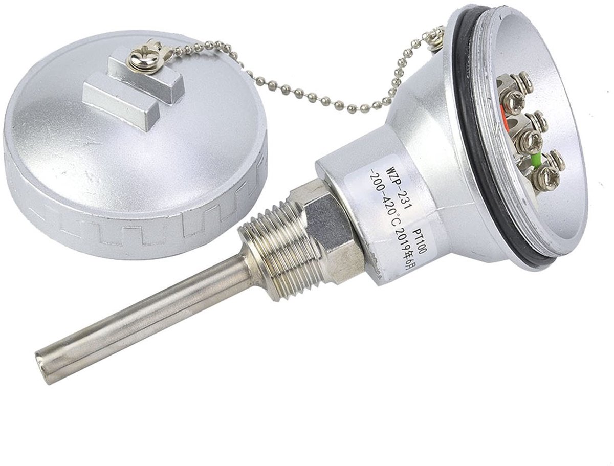 Dailygoods- Temperatuursensor 1/2'' Draadtype - RVS - Eenvoudige Installatie - Hoge Prestaties - Duurzaam - Anti-roest/Corrosie - Temperatuursonde