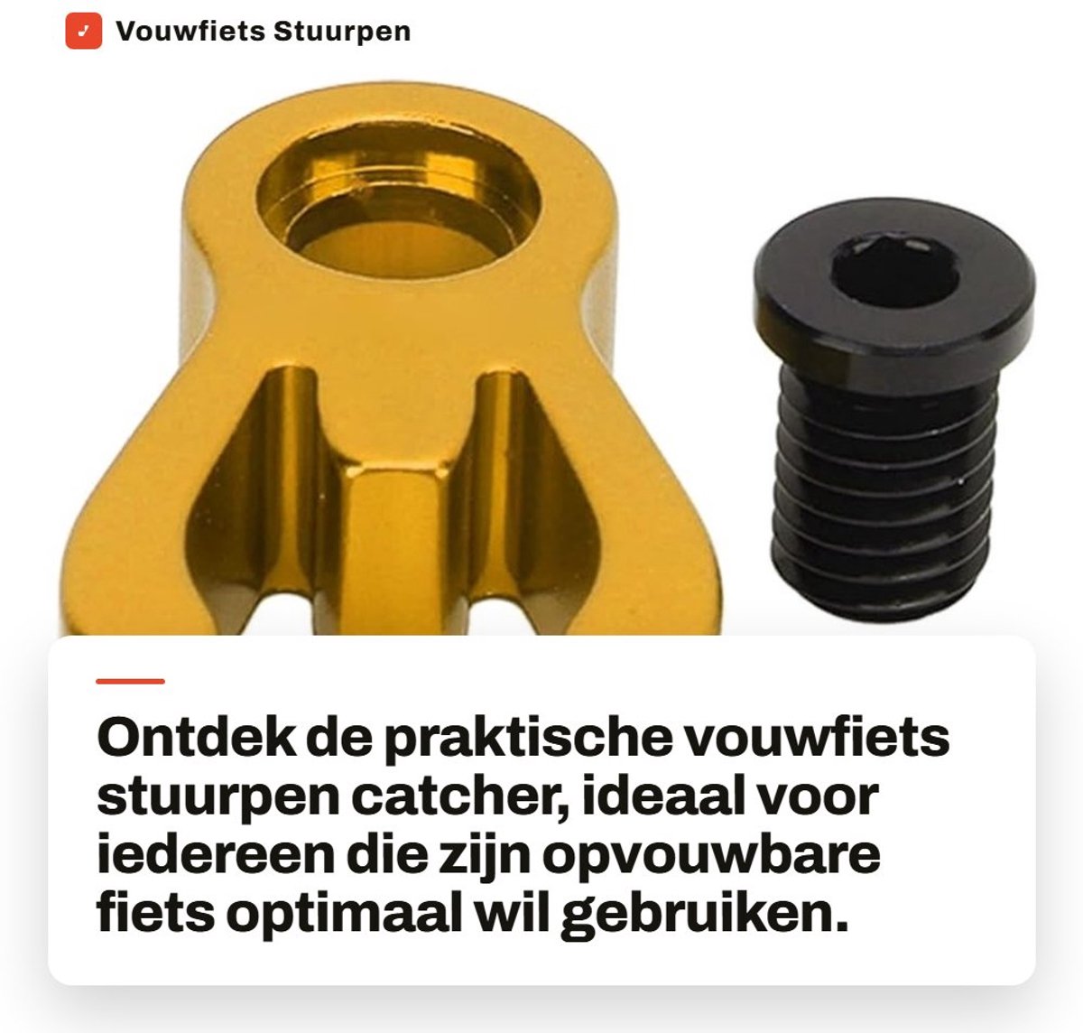 Dailygoods- Stuurpen Verstelbaar - Opvouwbare Fietsstuurstandaard - Aluminiumlegering - Slijtvast - Corrosiebestendig - Eenvoudig te gebruiken - Fietsbevestiging
