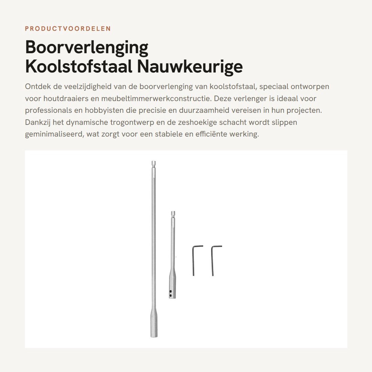 Dailygoods - Boorverlenging Koolstofstaal - Nauwkeurige Afwerking - Duurzaam - 1/4 Inch Schachtverlenger - Werktuigbouwkunde - Meubeltimmerwerkconstru...