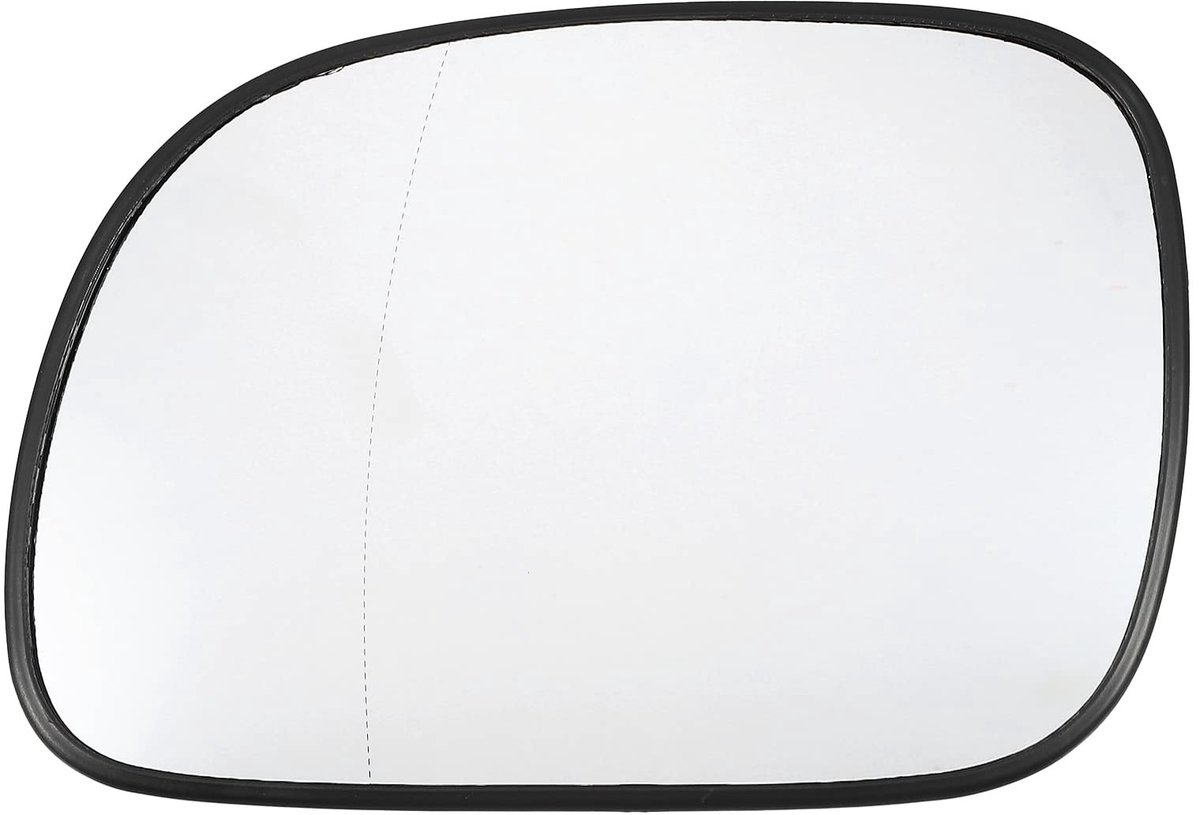 Dailygoods - Auto Achteruitkijkspiegel - Verwarmd Spiegelglas - Directe Vervanging - Linkerzijde - Achterplaat - Geschikt voor Elektrische Spiegels -...