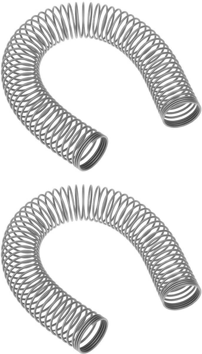 Dailygoods - 2 Stuks Anti Kink Spring 16mm ID, Gegalvaniseerd Staal