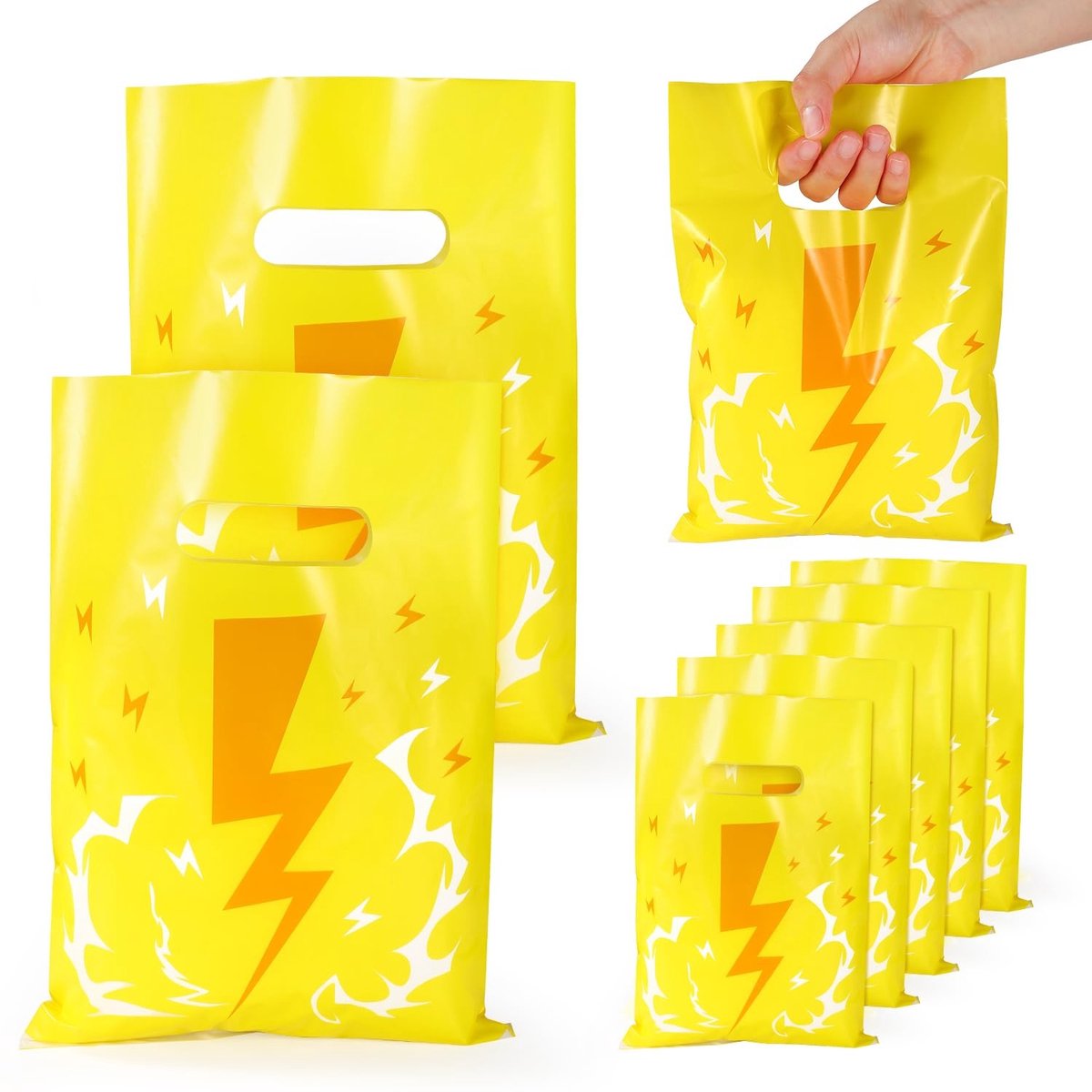 Dailygoods - 50 Stuks Gele Cartoon Party Cadeauzakjes met Handvat voor Verjaardagsfeest