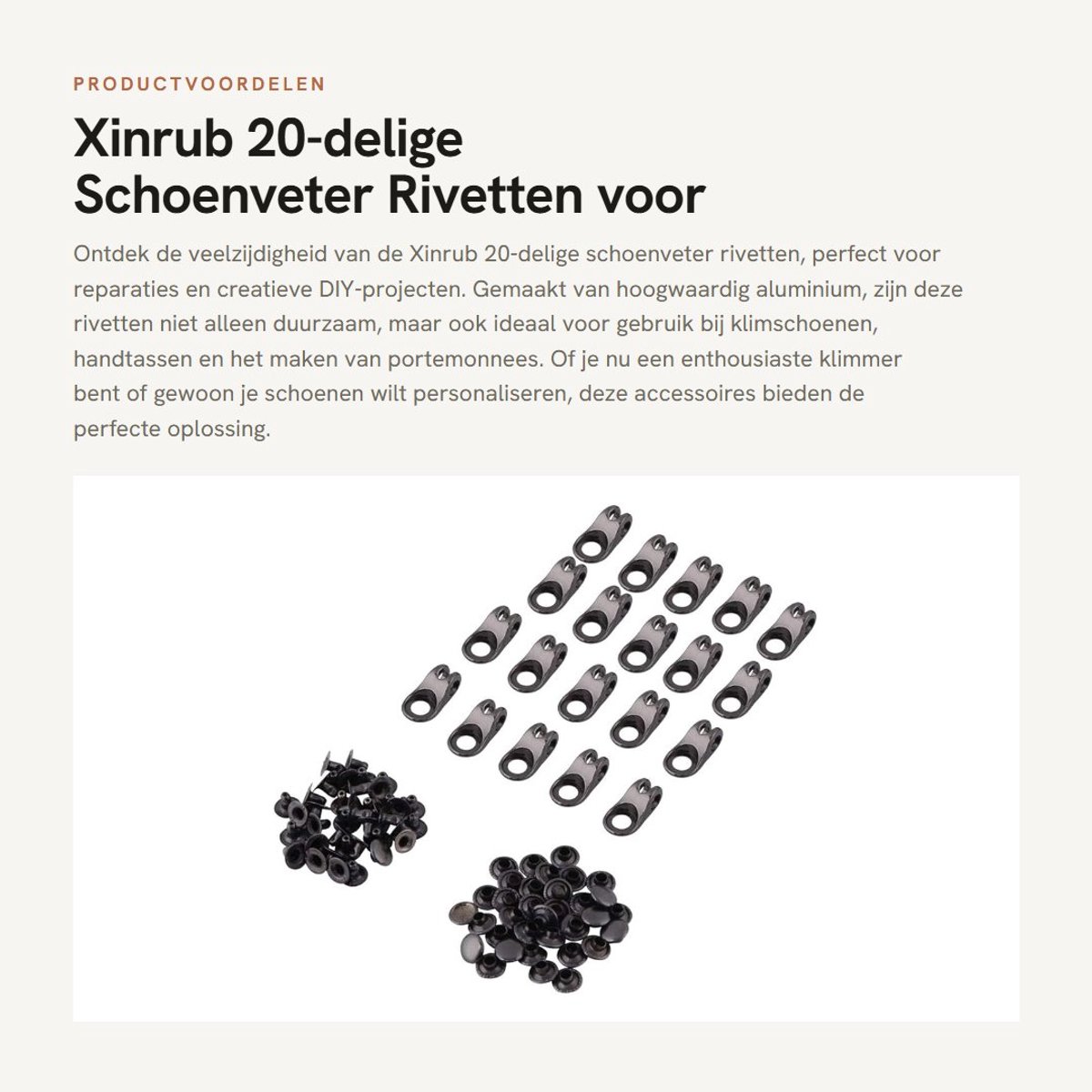 Dailygoods- Schoenveters 20 Stuks - Veters Wandelschoenen - Veters Zwart - Veters voor Klimmen - Veters voor DIY - Hoogwaardige Legering