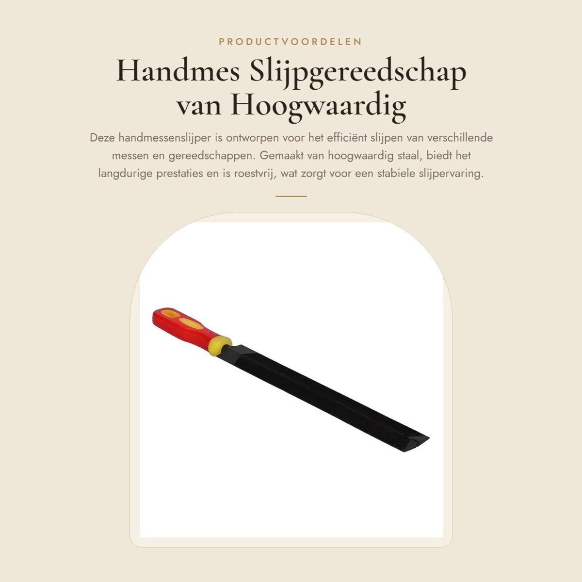 Dailygoods - Handmes Slijpgereedschap van Hoogwaardig Staal voor Efficiënte Slijping