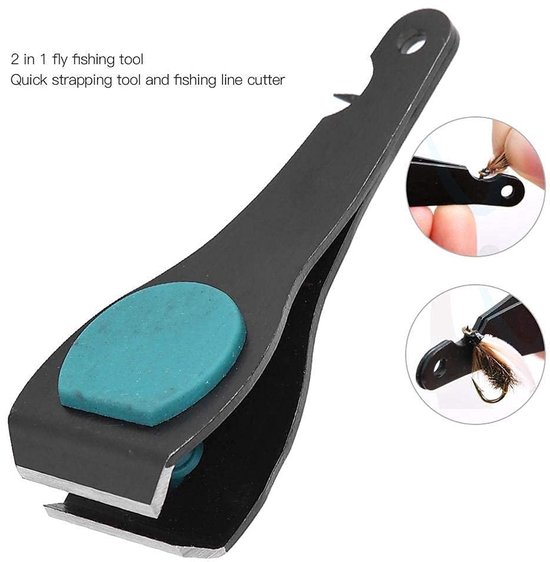 Dailygoods- Vislijnsnijder 2-in-1 - Compact Viskabel Schaar - Lichtgewicht Gereedschap - Roestvrij Staal - Ideaal voor Zee/Vers Vissen - Superscherp voor Schoonmaken - Visgereedschap van Dailygoods — afbeelding 2
