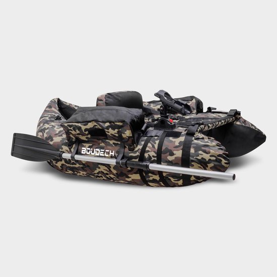 Belly Boat Visboot - Opblaasbare Visboot - Vissen Vanaf Water - Dubbel Luchtkamer Systeem - 130 cm - Groen — afbeelding 2