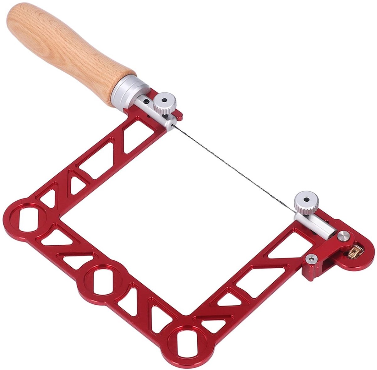 Dailygoods- Handzaag U-vorm - Mini Houtbewerking - Aluminiumlegering - Houten Handvat - Slijtvast - Comfortabele Grip - Zaag