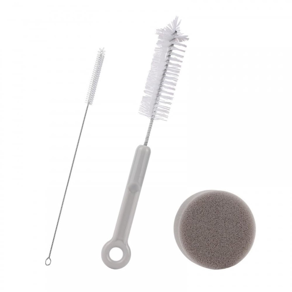 Dailygoods- Reinigingsset voor huisdieren - 3 Stuks - Reinigingsborstel - Spons - Onderhoudsset - Plastic handvat 21 cm - Schoonmaakset