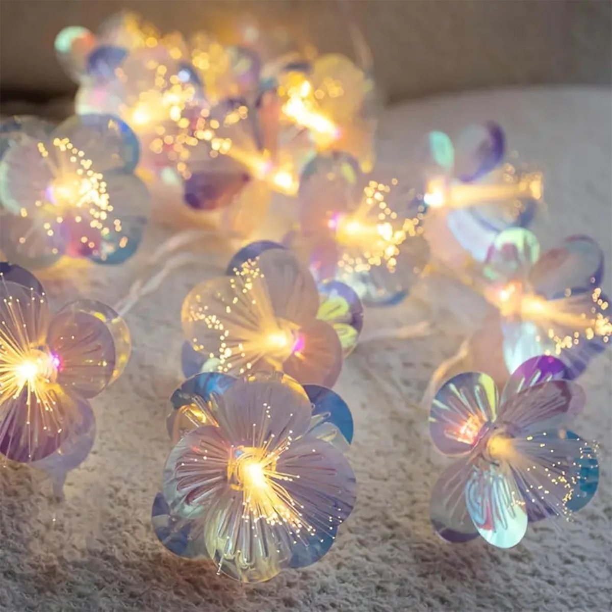 Dailygoods- Lichtketting Klavertjes - Warm Licht - Sfeerverlichting Buiten - Tuinverlichting - Decoratieve Verlichting - Energiezuinig