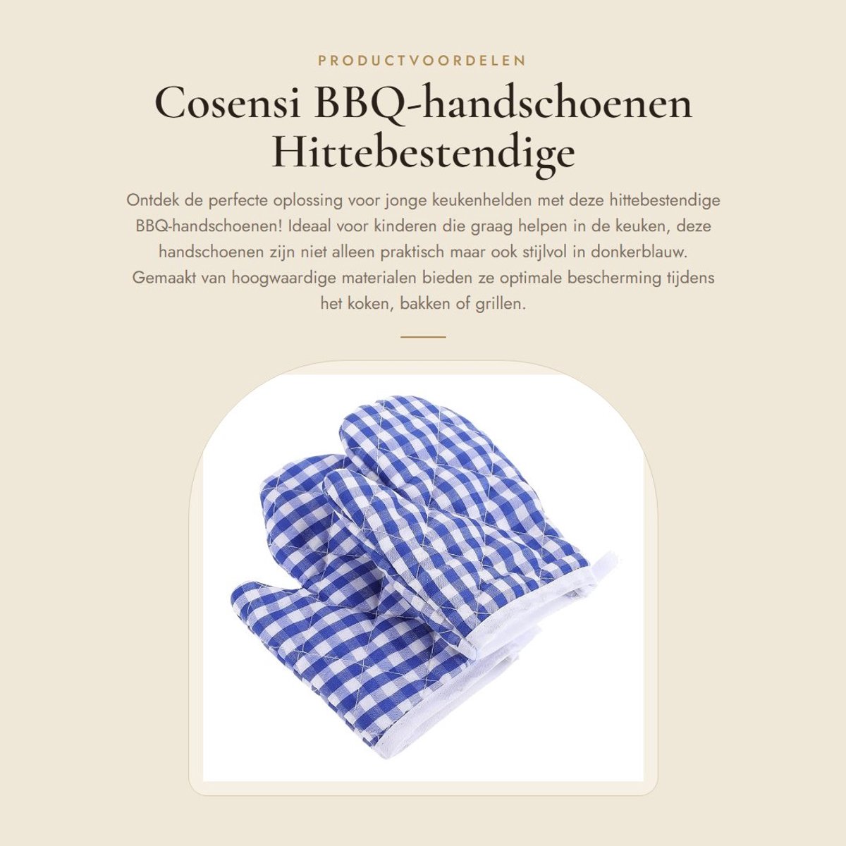 Dailygoods- Kinderbakhandschoenen Hittebestendig - Ovenhandschoenen 2 Stuks - Duurzaam Polyester - Ophanggat - Geschikt voor Kinderen - Afmetingen 17x12 cm - Ovenwanten