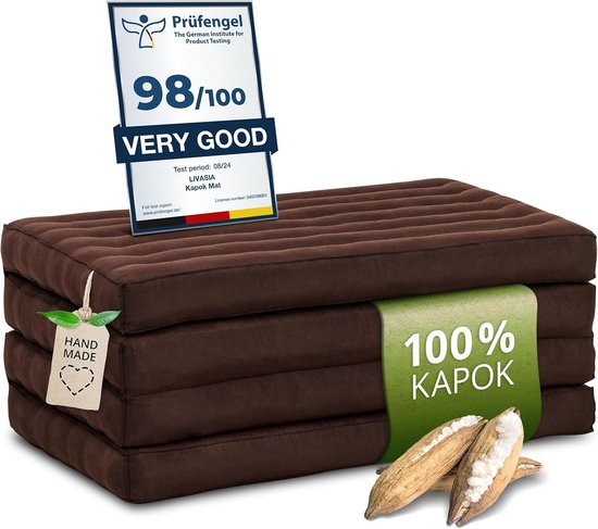Duurzame klapmatras 200x80 cm - Ecologische gastenmatras voor yoga en buitengebruik — afbeelding 3