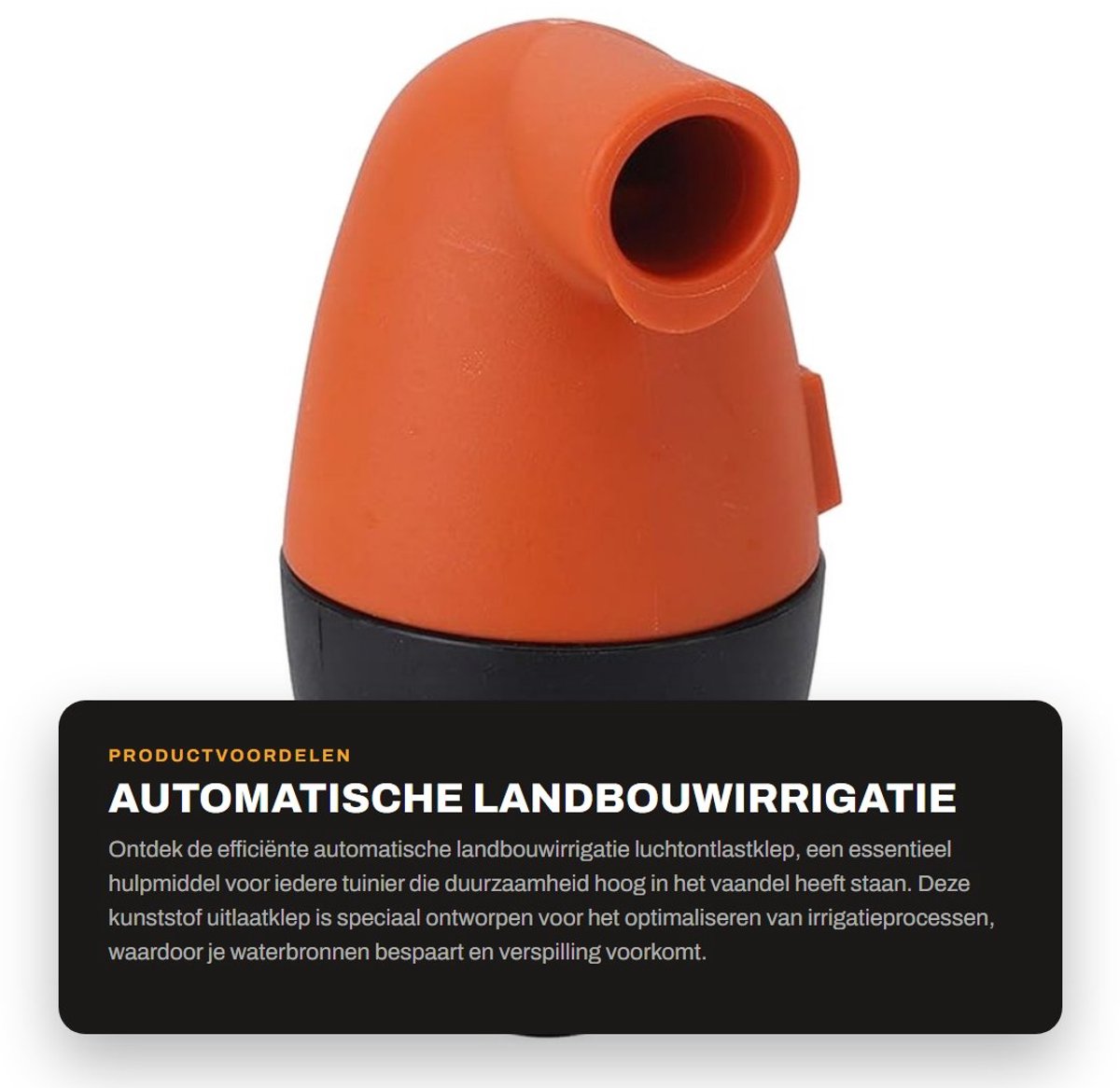 Dailygoods- Luchtontlastklep Waterbesparing - Irrigatieklep - Kunststof - Efficiënte Venting - Duurzaam - Brede Toepassing