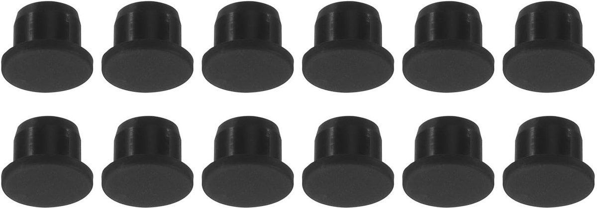 Dailygoods- Gatstoppen 12 stuks - Siliconen Afdichtpluggen - 13 mm Diameter - Waterdicht - Zacht/Flexibel - Perfect voor Keuken/Badkamer - Rubberpluggen